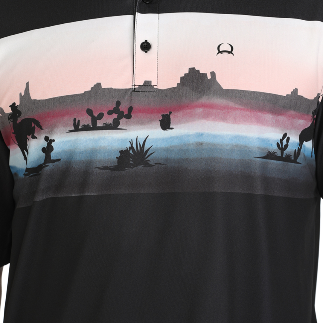 Cinch Men's Arenaflex Desert Print Polo