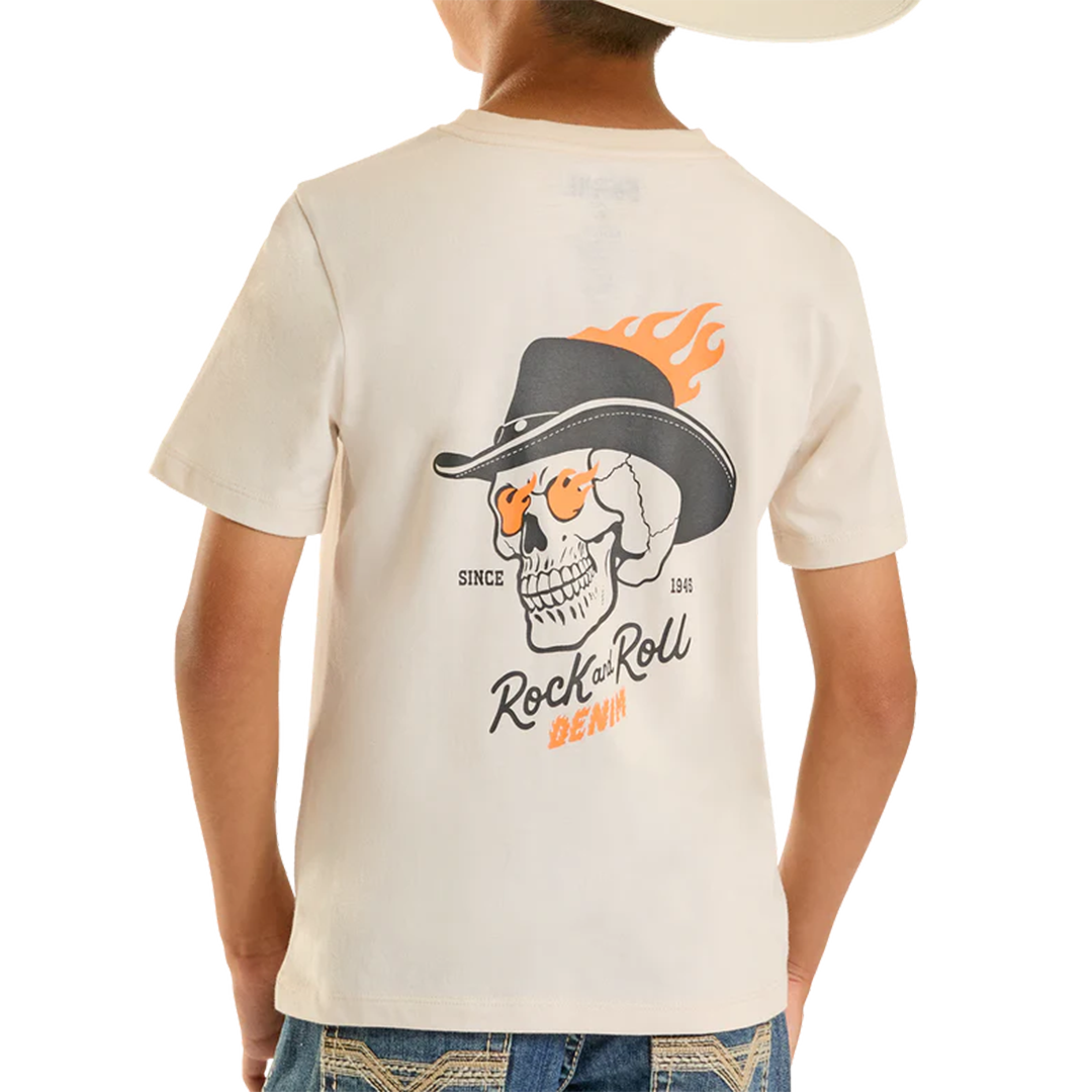 T-shirt Rock & Roll Denim à motif tête de bélier pour garçon