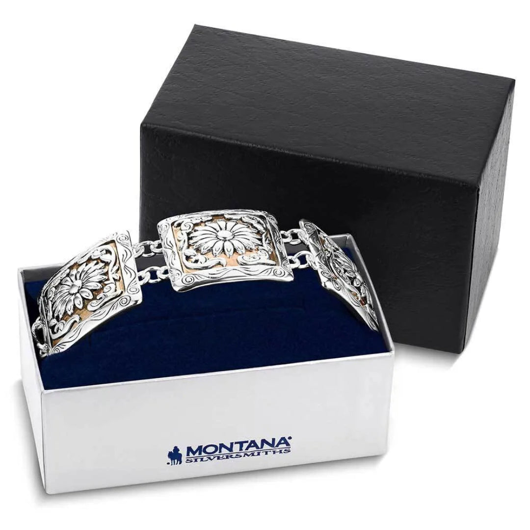 Montana Silversmiths Women's Ranch House Floral Bracelet