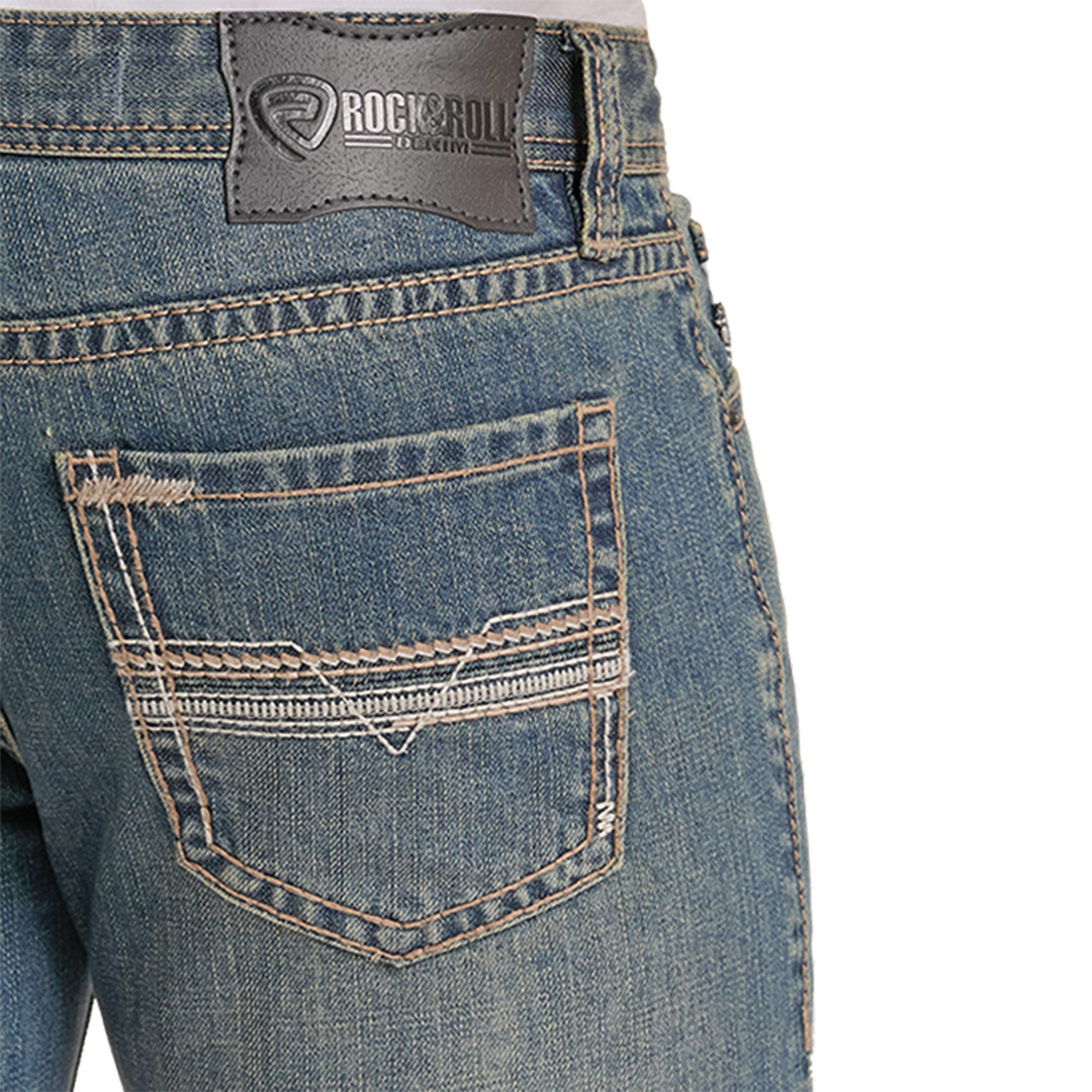 Rock & Roll Denim Men's Pistol Bootcut Jeans