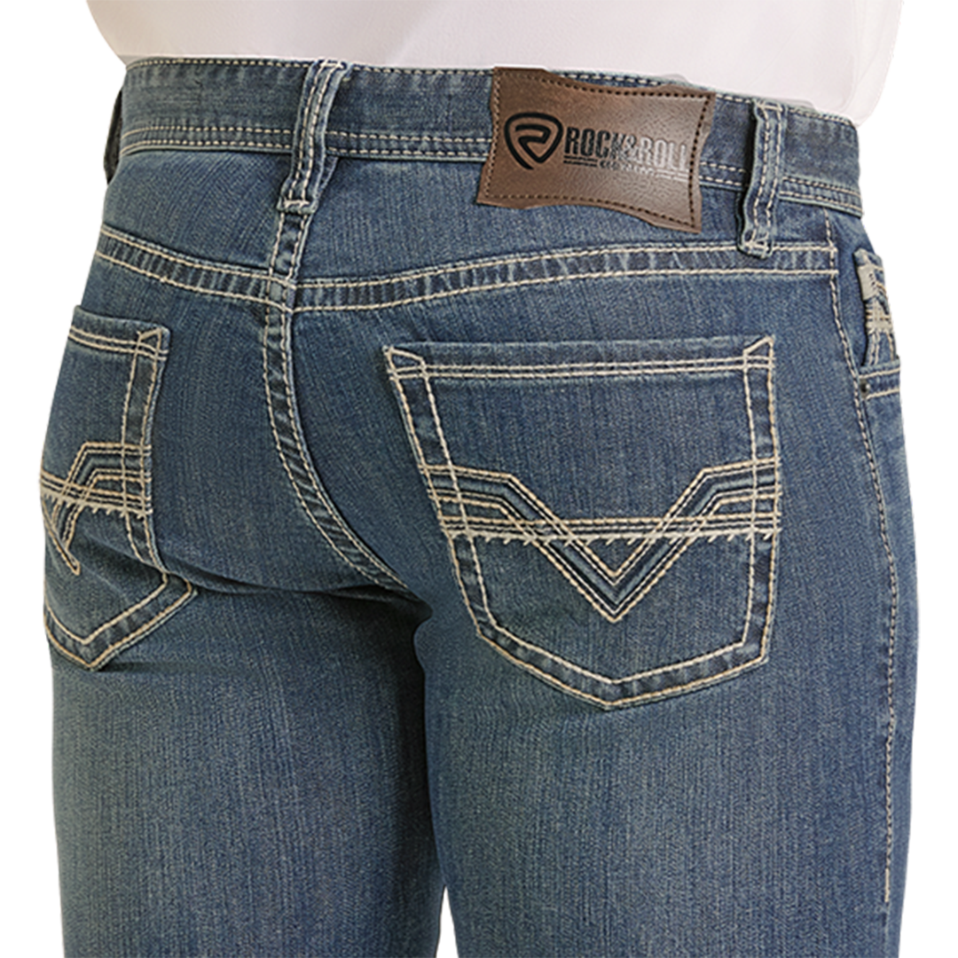 Rock & Roll Denim Men's Revolver Straight Jeans