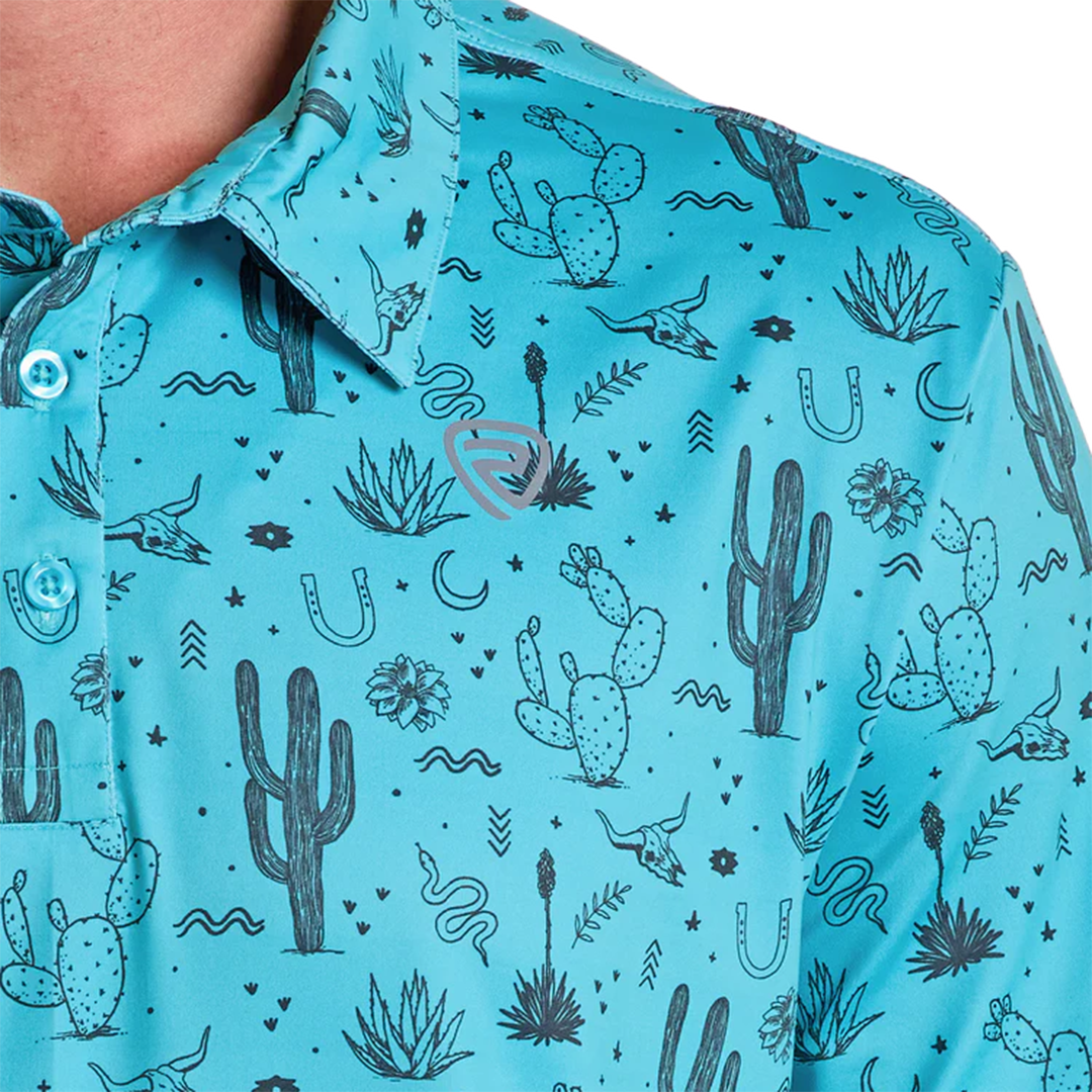 Rock & Roll Denim Men's Western Desert Short Sleeve Polo