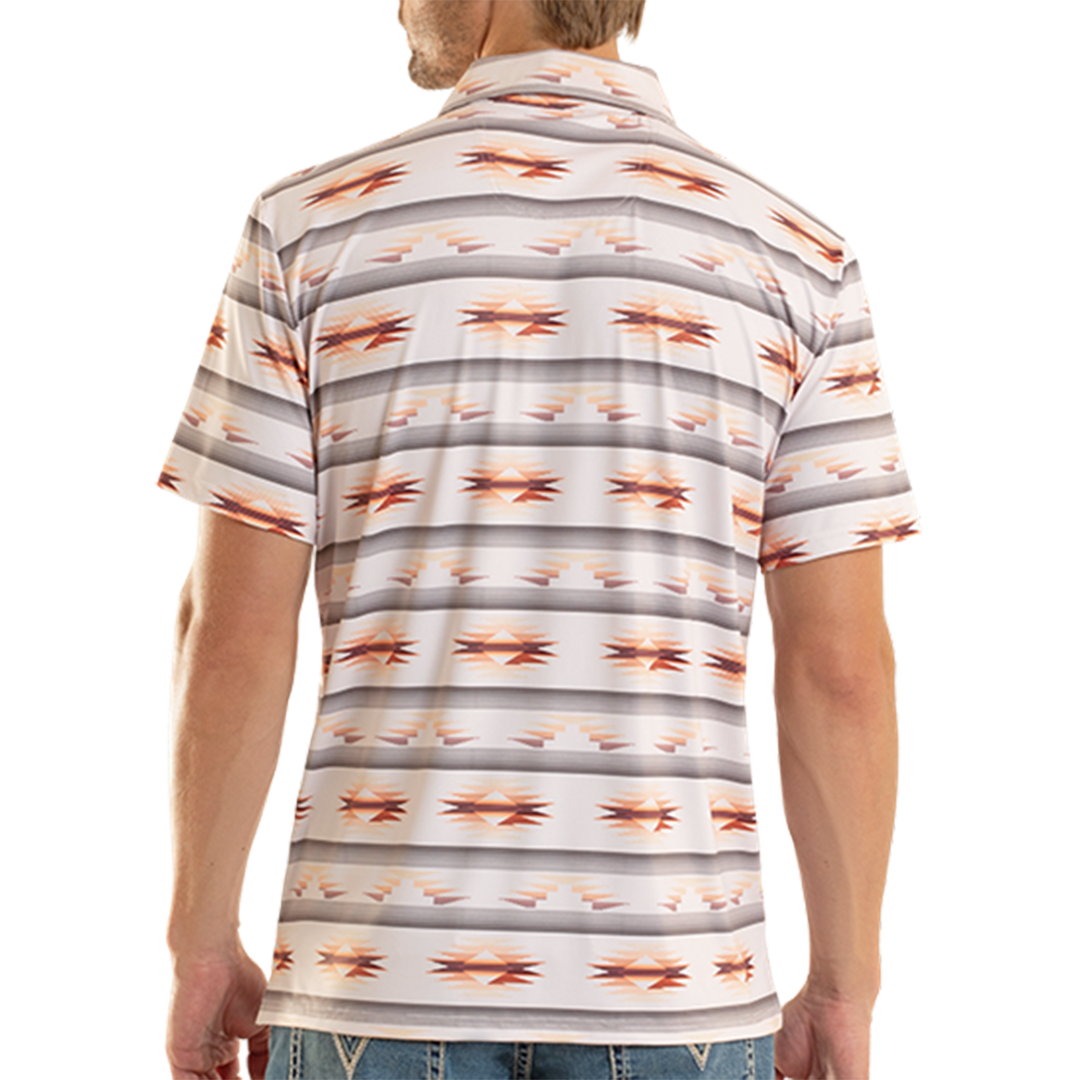 Rock & Roll Denim Men's Tribal Aztec Polo