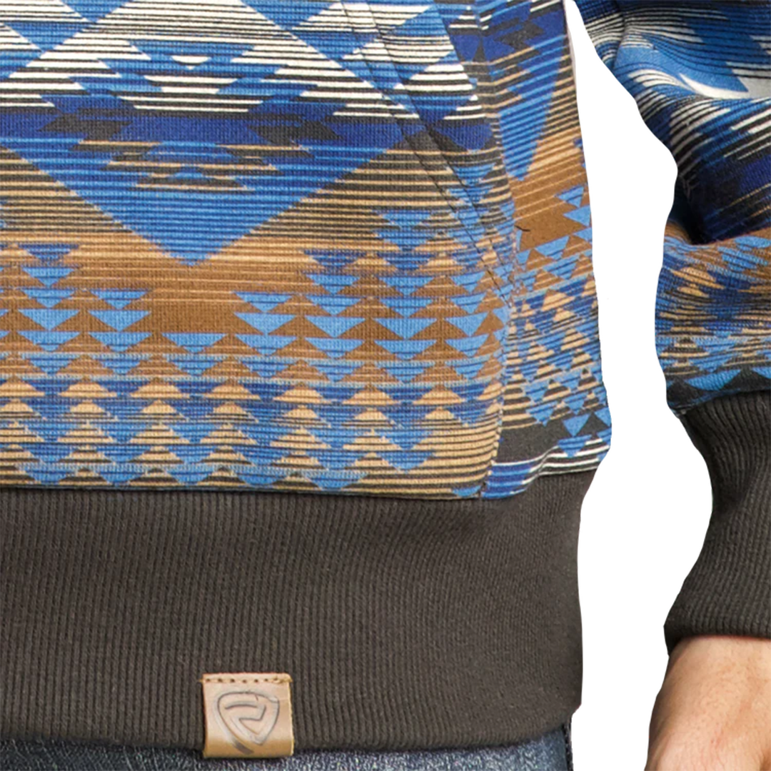 Sweat à capuche Aztec Rock & Roll Denim pour homme