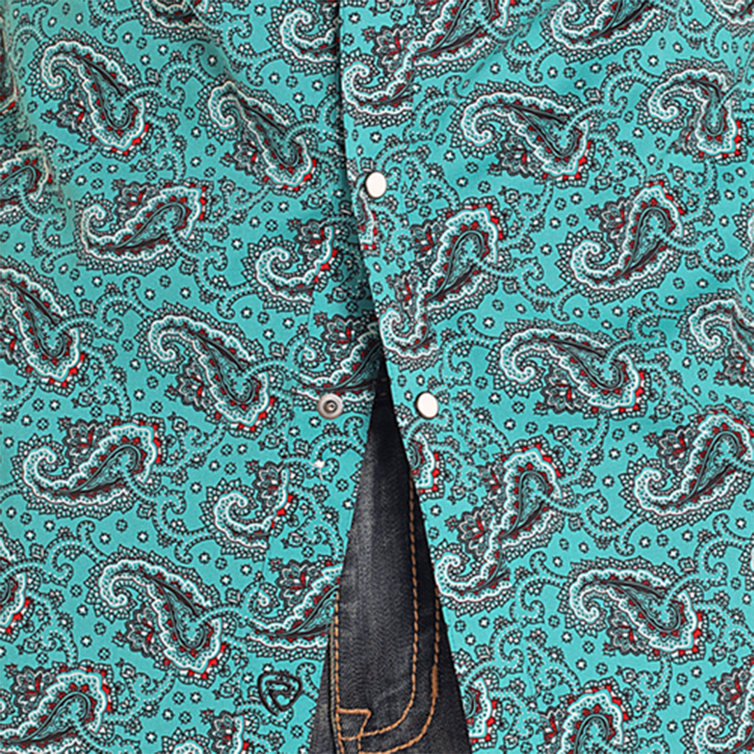 Chemise à manches longues à boutons-pression Dale Paisley Rock & Roll Denim