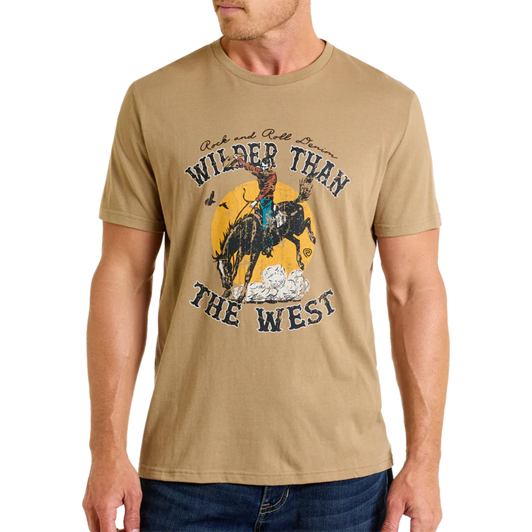 T-shirt Rock & Roll Denim unisexe « Sauvage comme l'Ouest »