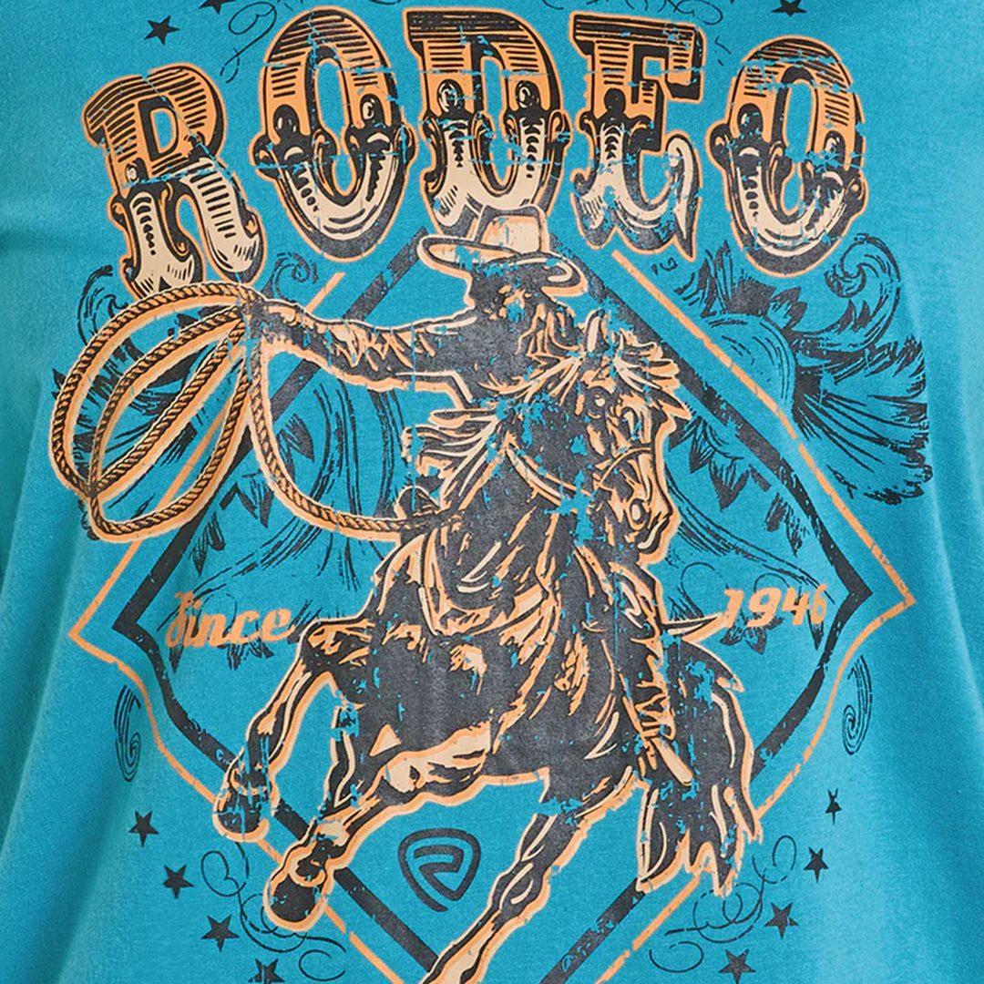 T-shirt Rock & Roll Denim unisexe à motif rodéo