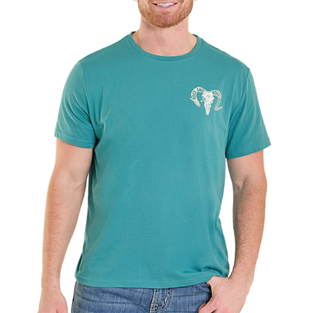 Rock & Roll Denim Unisex Skull Graphic T-Shirt
