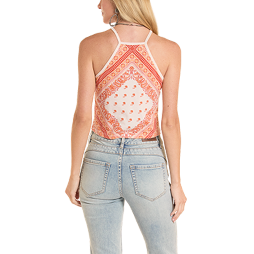 Rock & Roll Denim Women's Bandana Print Tank Top