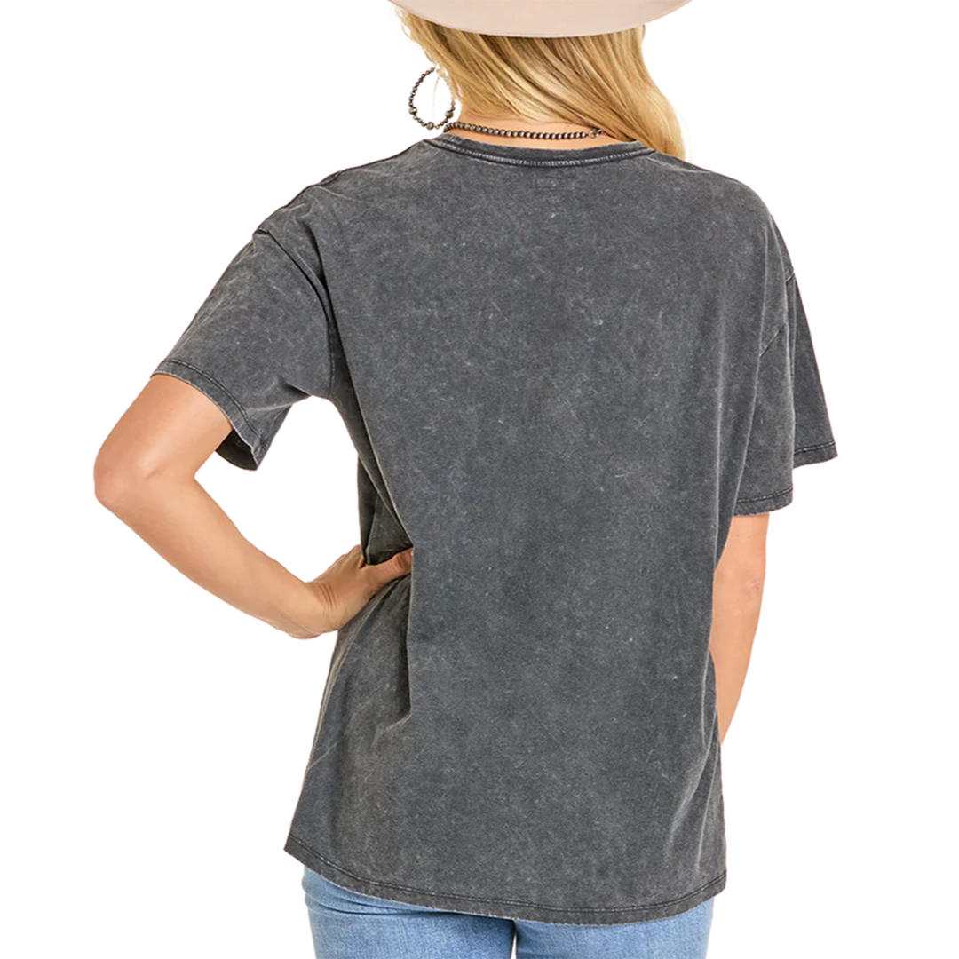 Rock & Roll Denim Women's Rambler Graphic Oversized T-Shirt