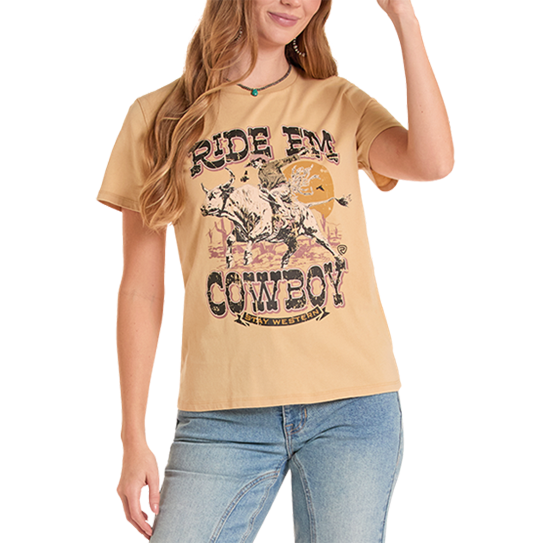 Rock & Roll Denim Women's Ride Em Cowboy T-Shirt