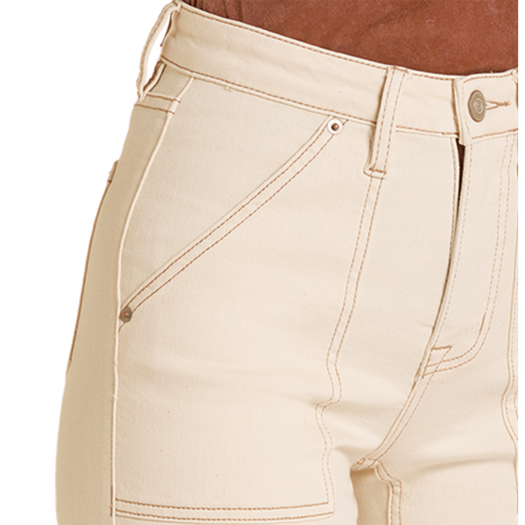 Rock & Roll Denim Women's Carpenter Pocket Wide Leg Jeans