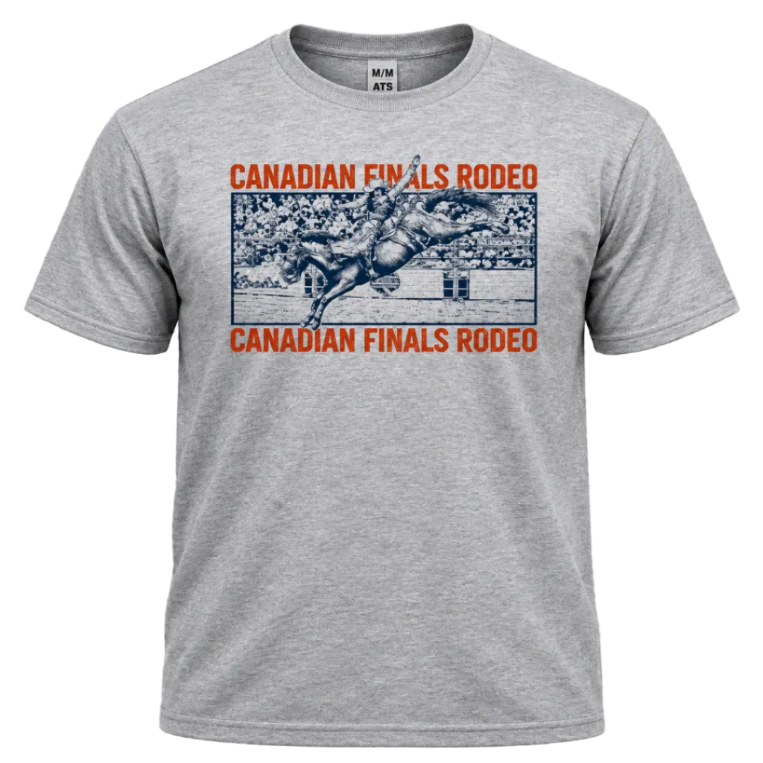 T-Shirt unisexe Rodéo canadien avec tête de taureau