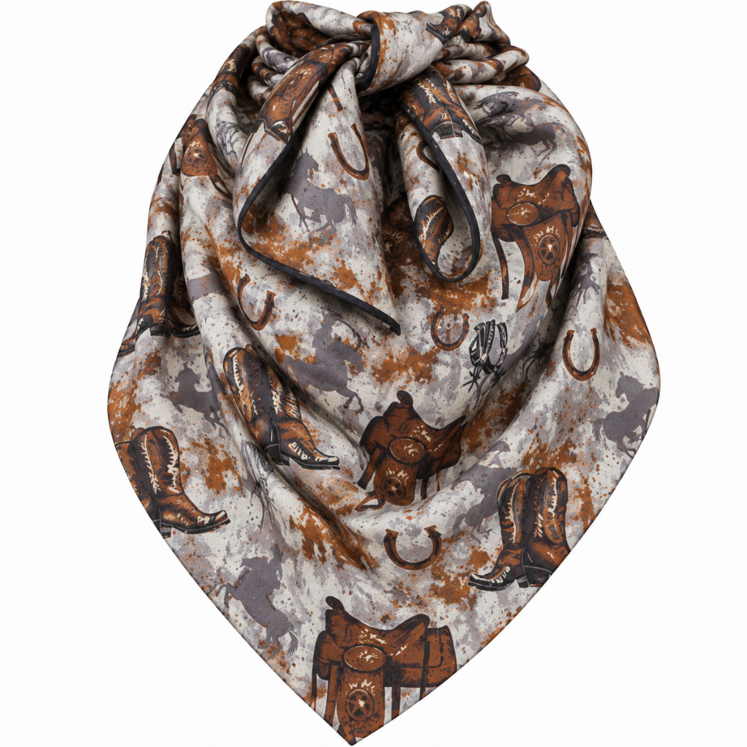 Foulard sauvage imprimé cheval aztèque Austin Accent