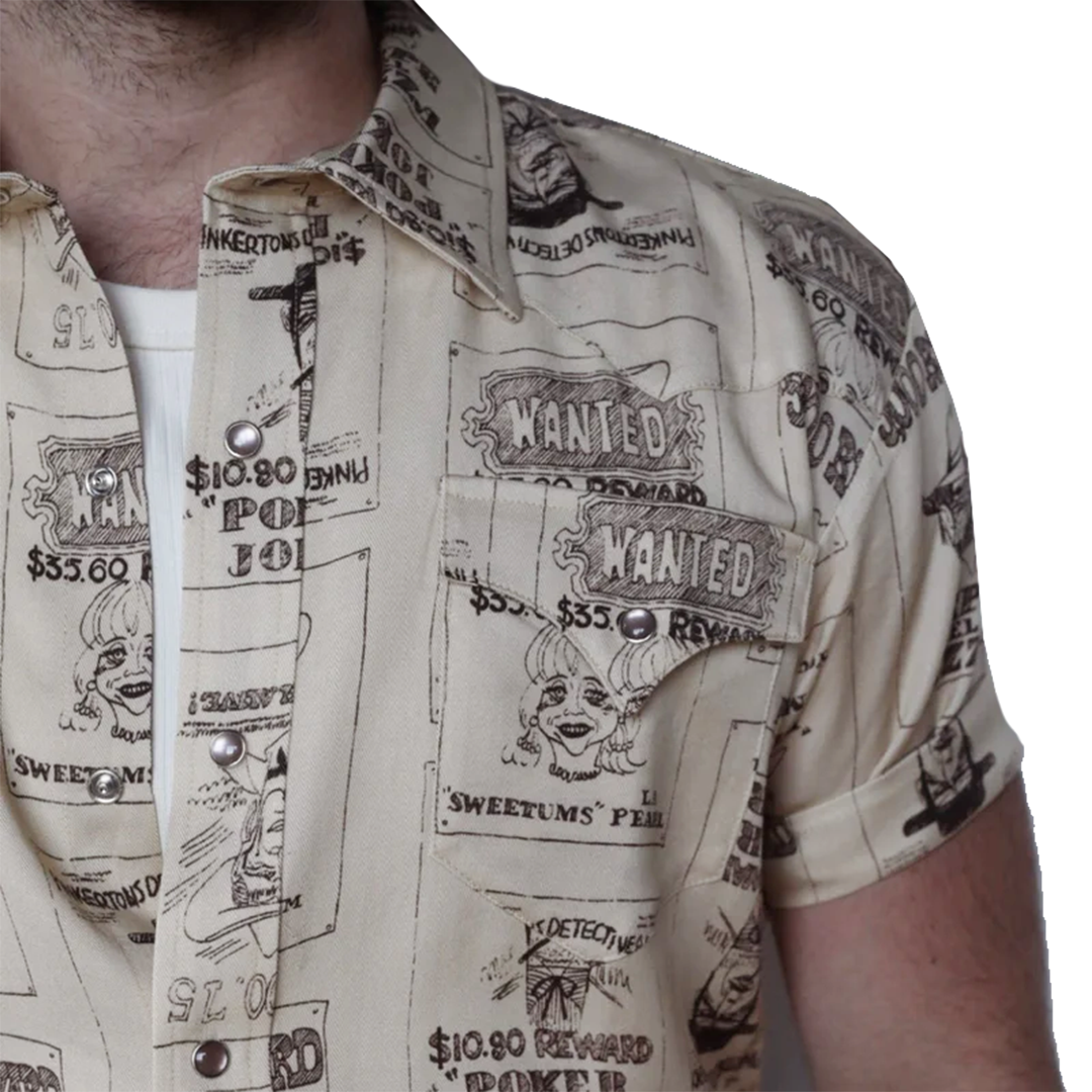 H Bar C Men's Newport Tumbleweed Short Sleeve Snap Shirt