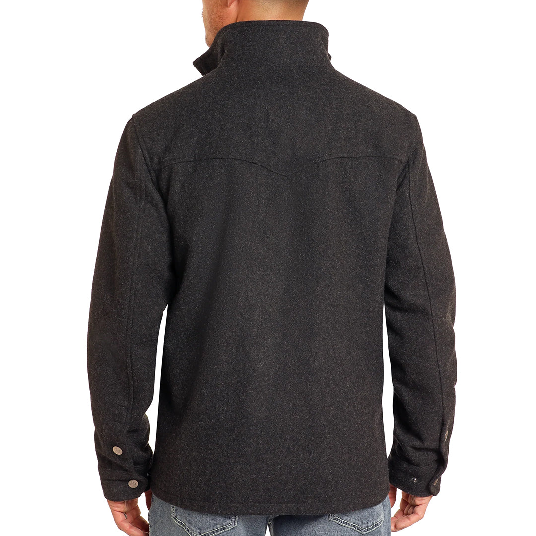 Powder River Outfitters Men's Camel Heather Wool Coat