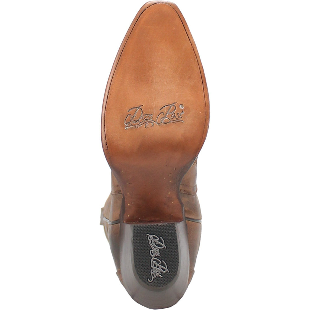 Bottes de cow-girl Dan Post Silvie en cuir marron pour femme