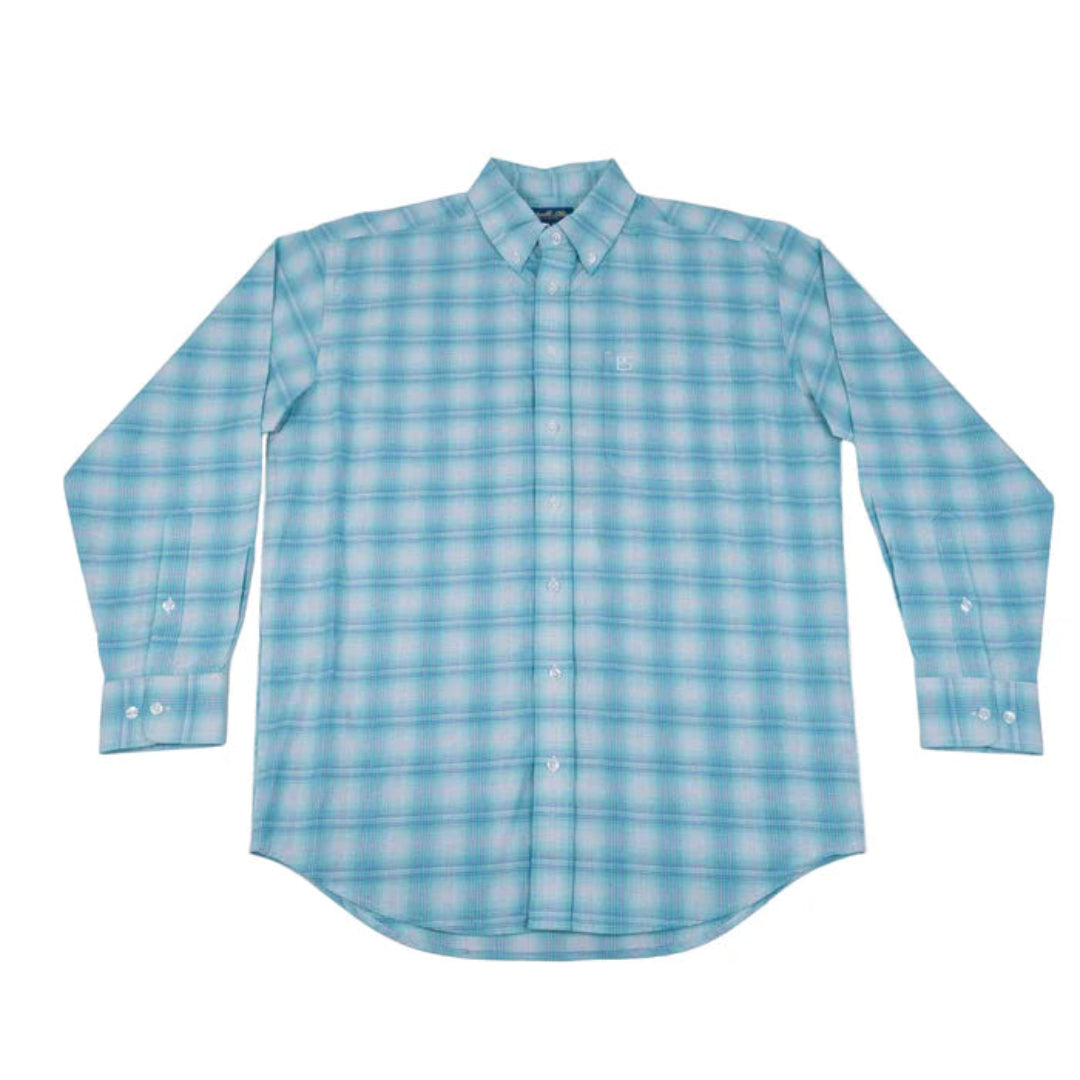 Panhandle Slim Men's Plaid Print Long Sleeve Button Shirt