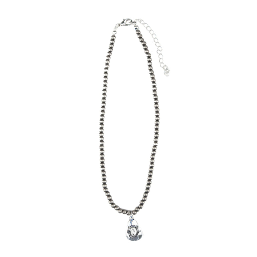 West & Co Jewelry Cowboy Hat Charm Necklace
