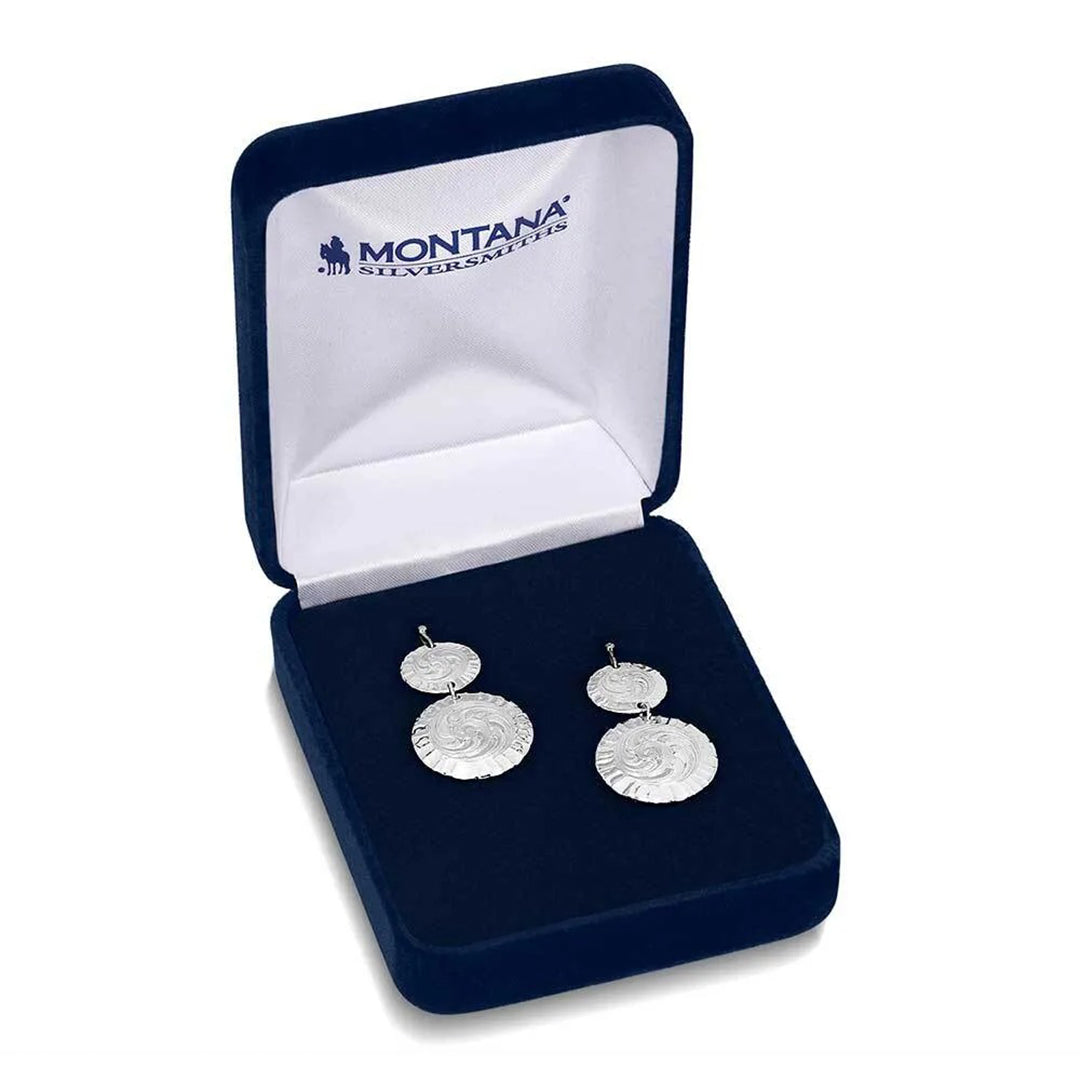 Boucles d'oreilles conchos Sundance Montana Silversmiths