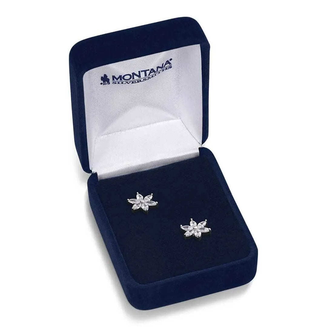Boucles d'oreilles en cristal Floral Cheer de Montana Silversmiths