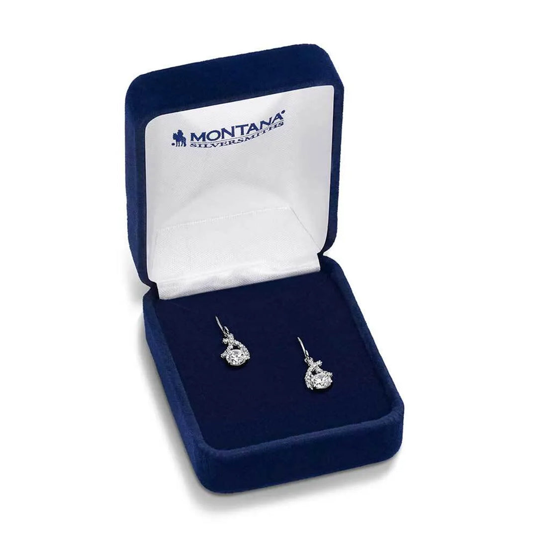 Boucles d'oreilles en cristal Hugs & Kisses pour femme de Montana Silversmith's