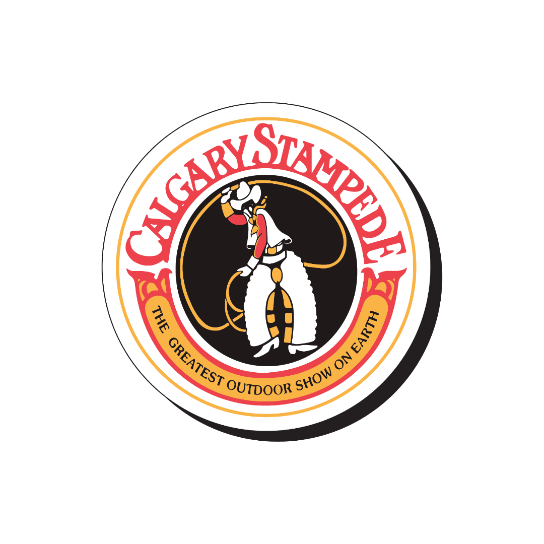 Calgary Stampede Circle Wood Magnet