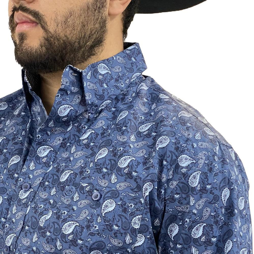 Chemise boutonnée à manches longues en cachemire George Strait pour homme Wrangler