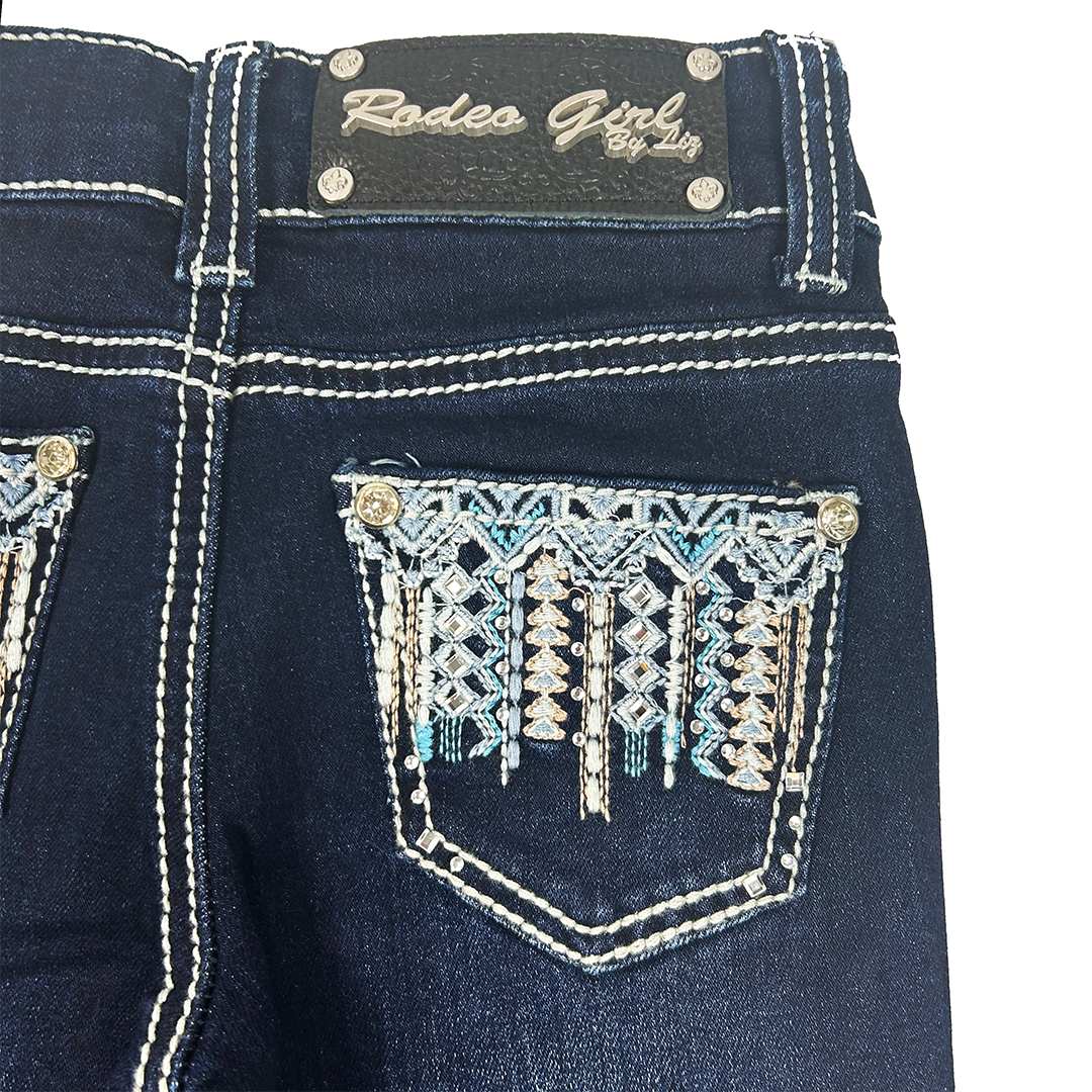 Rodeo Toddler Girl Girls' Aztec Embroidery Bootcut Jeans