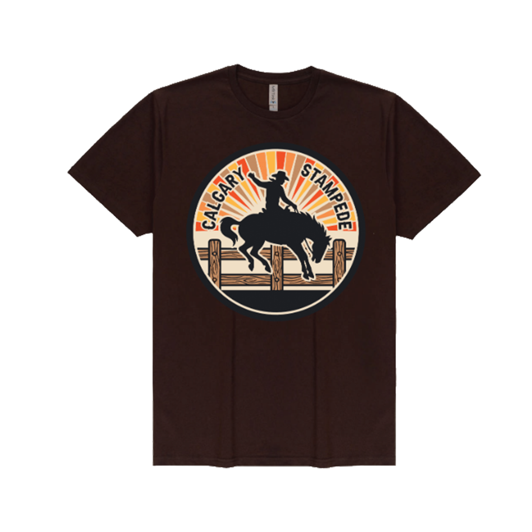 T-shirt unisexe à manches courtes rondes Calgary Stampede