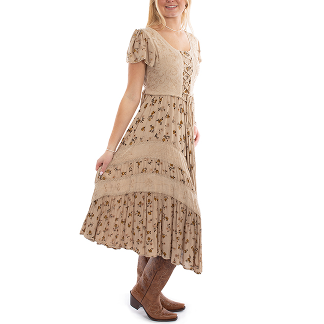 Robe Scully à manches courtes pour femme