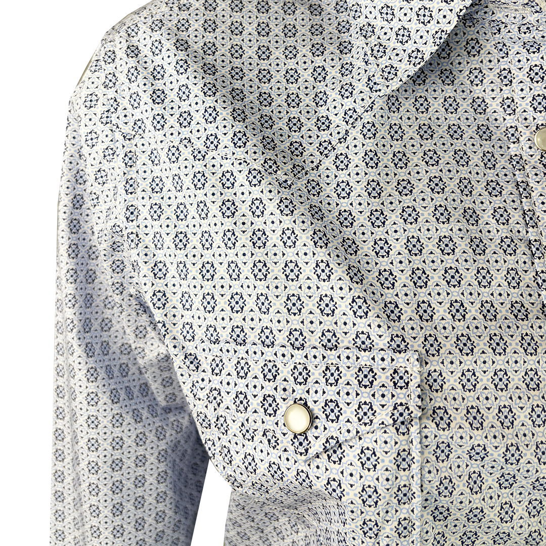 Rough Stock Women's Geometric Print Snap Shirt