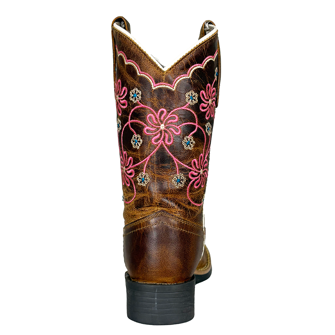 Cowboy Legend Girls' Floral Western Boots