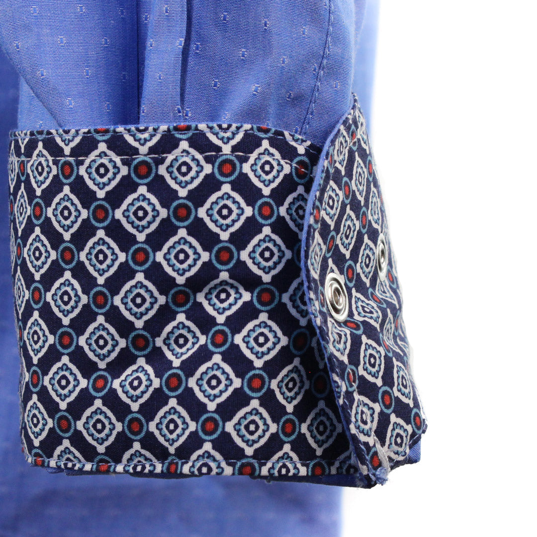 Panhandle Slim Men's Dot Print Long Sleeve Snap Shirt