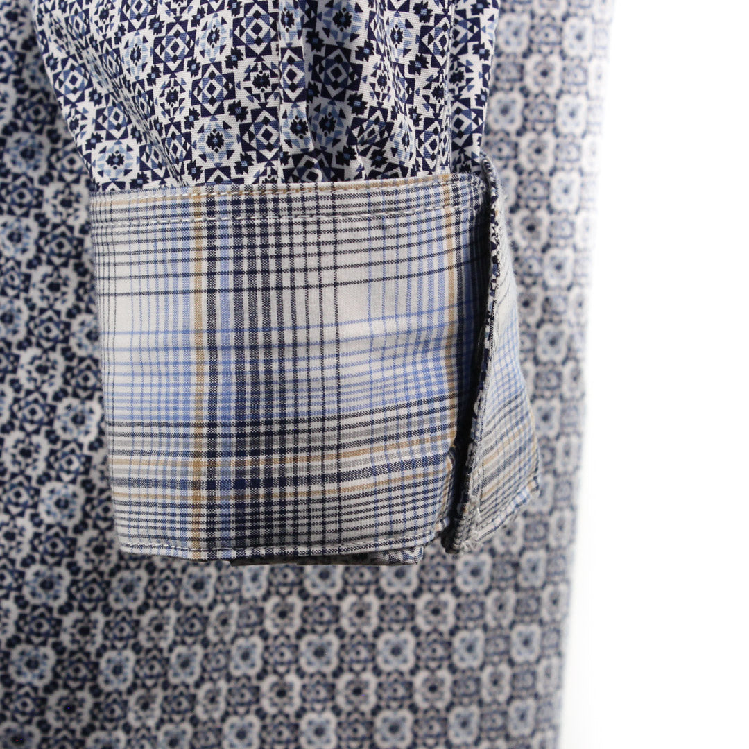 Panhandle Slim Men's Geometric Print Long Sleeve Snap Shirt