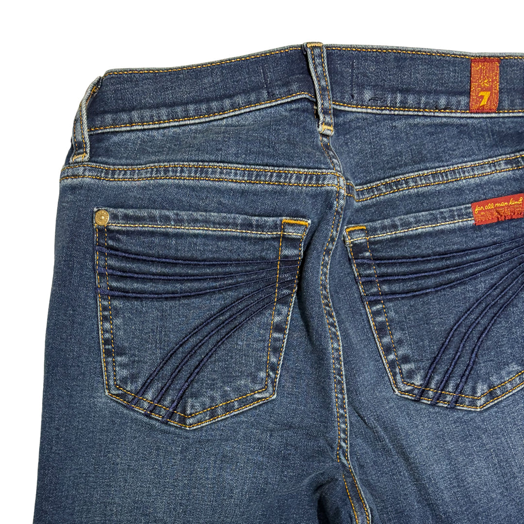 7 For All Mankind Women's Dojo Trouser Med Wide-leg Jeans