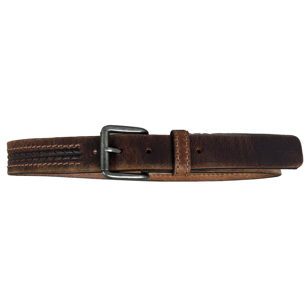 Ceinture en cuir avec flèche estampée pour enfants, collection Cowboy