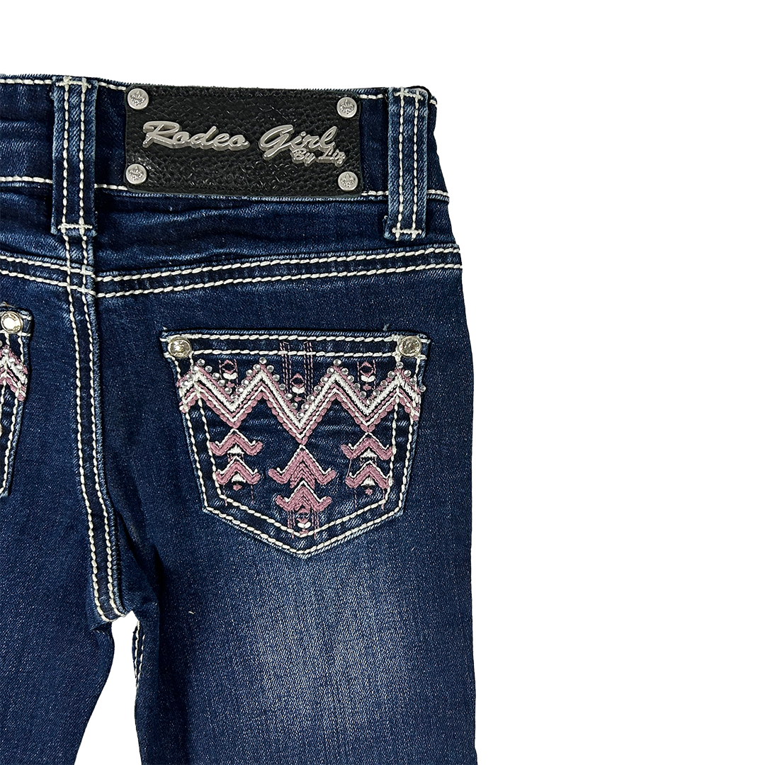 Rodeo Toddler Girl Girls' Aztec Embroidery Bootcut Jeans