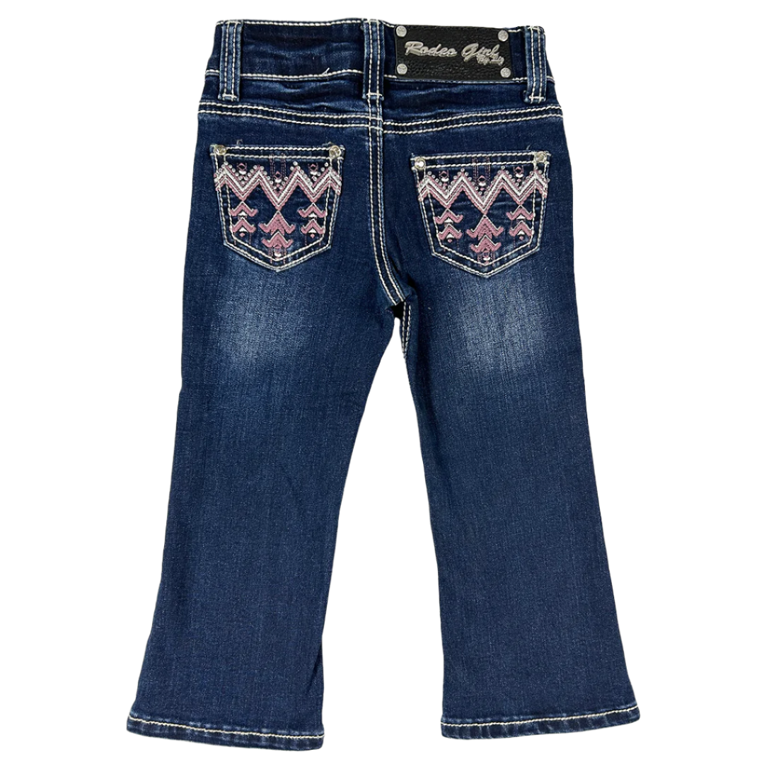 Rodeo Toddler Girl Girls' Aztec Embroidery Bootcut Jeans