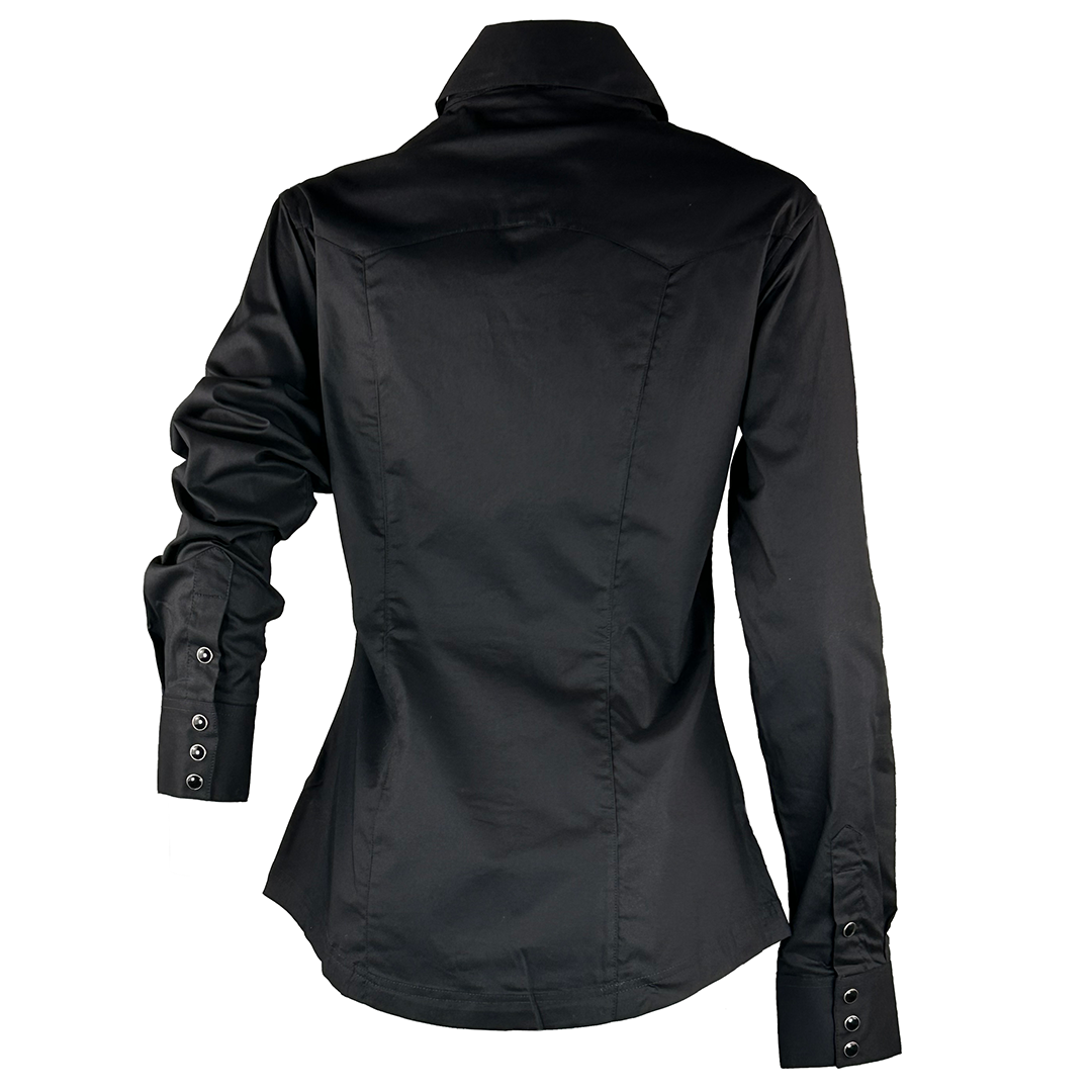 Chemise à manches longues avec boutons-pression Western Panhandle pour femme