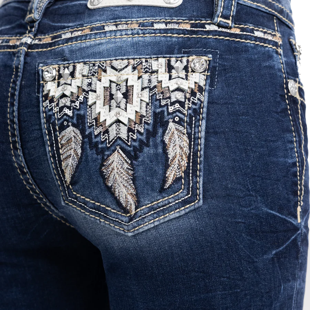 Miss Me Women's Reverie Dreams Bootcut Jeans