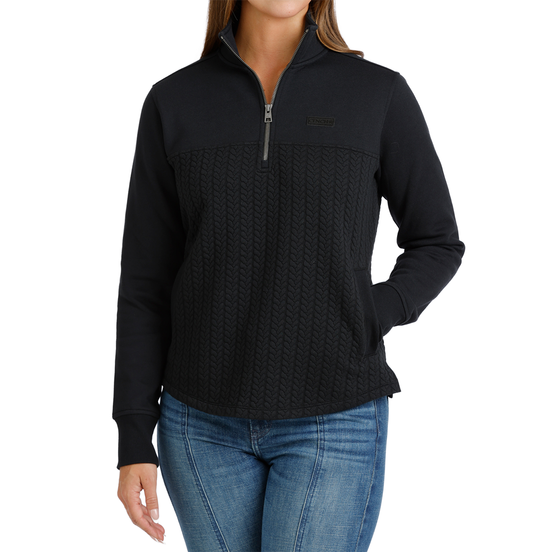Cinch Pull-over en molleton polaire pour femme
