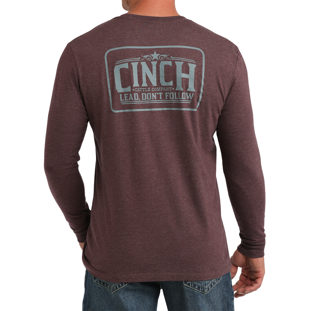 T-shirt à manches longues Cinch pour homme