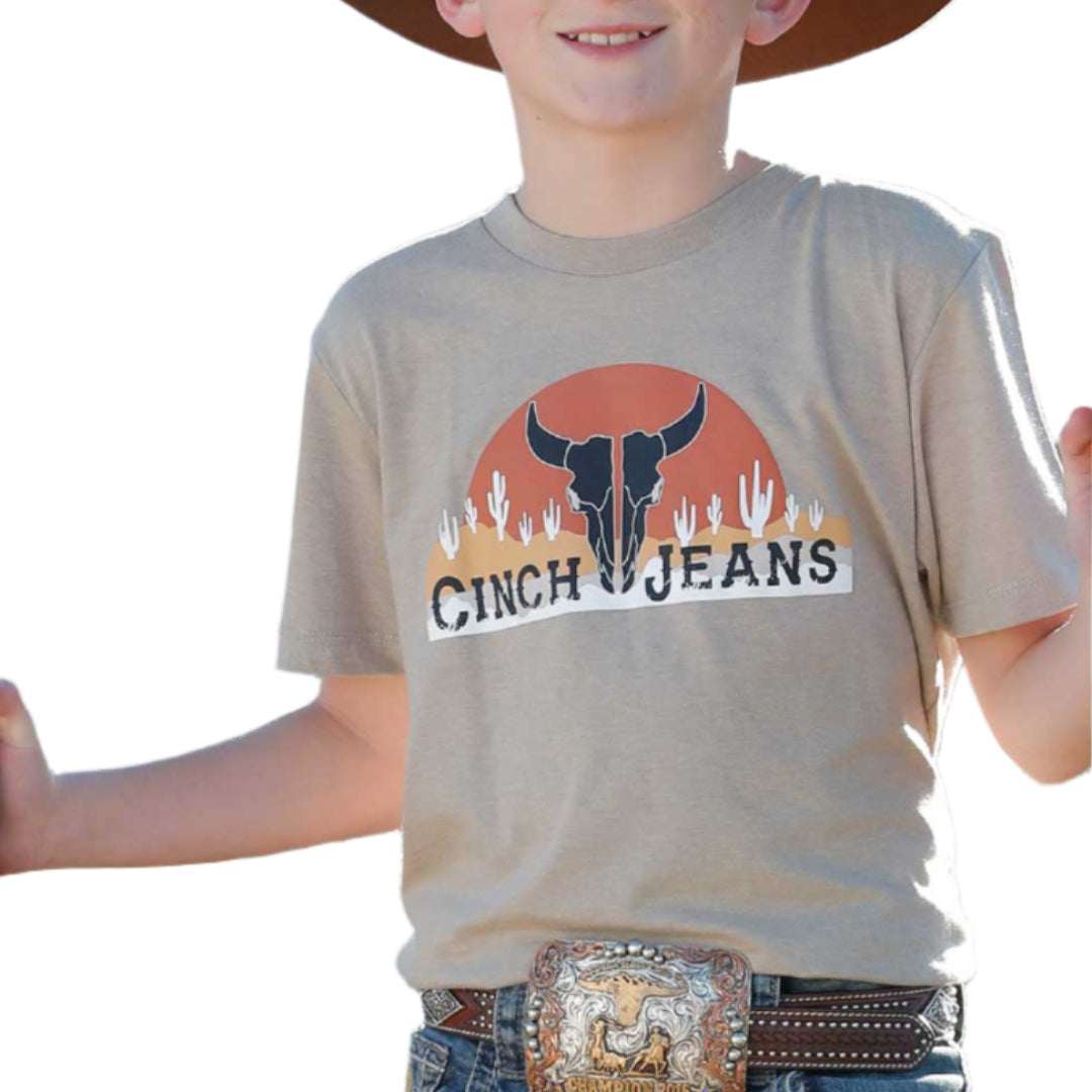 Cinch Boys' Steer Skull T-Shirt