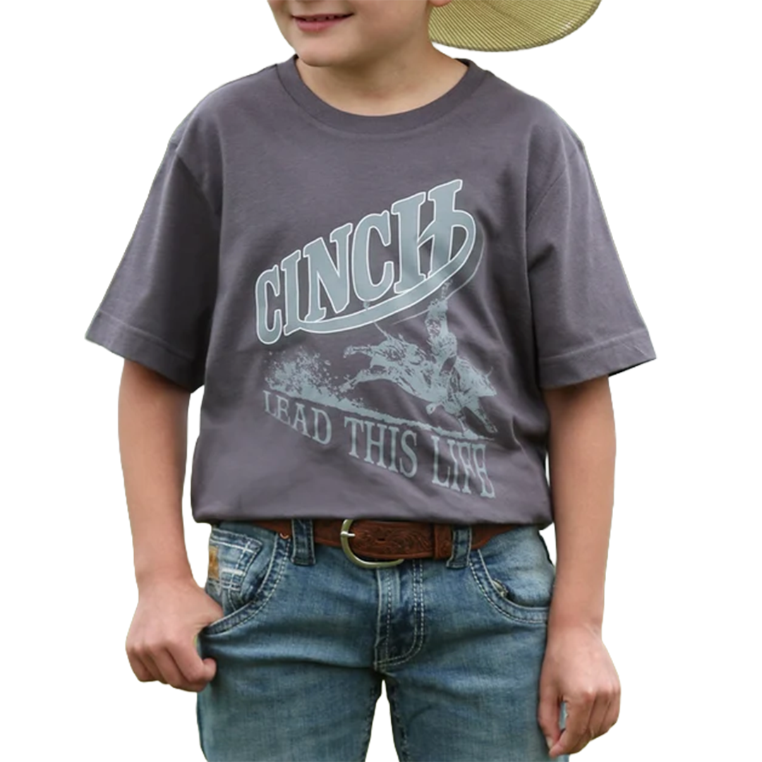 T-shirt à logo boucle Cinch pour garçons