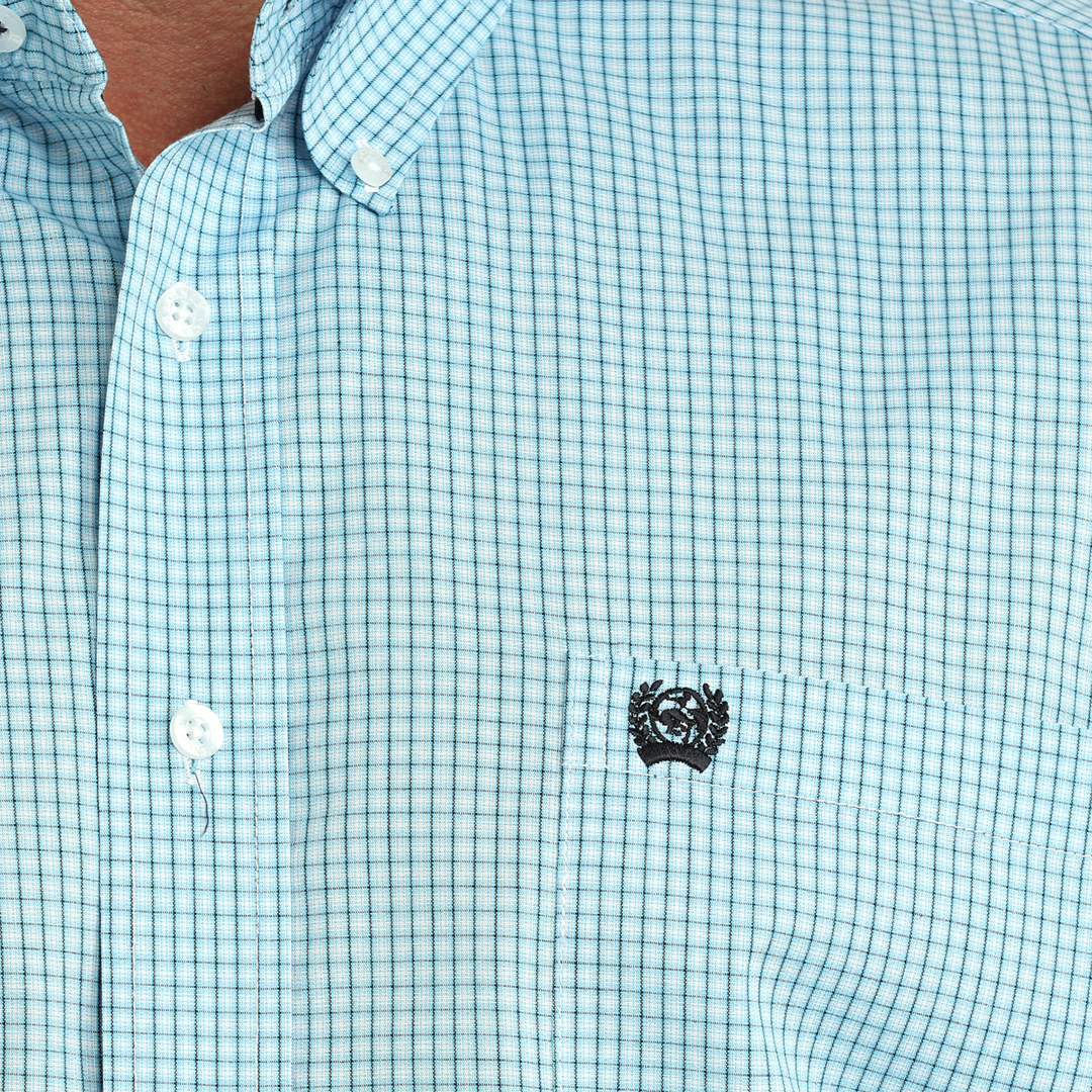 Chemise boutonnée à manches longues imprimé géométrique Cinch pour homme