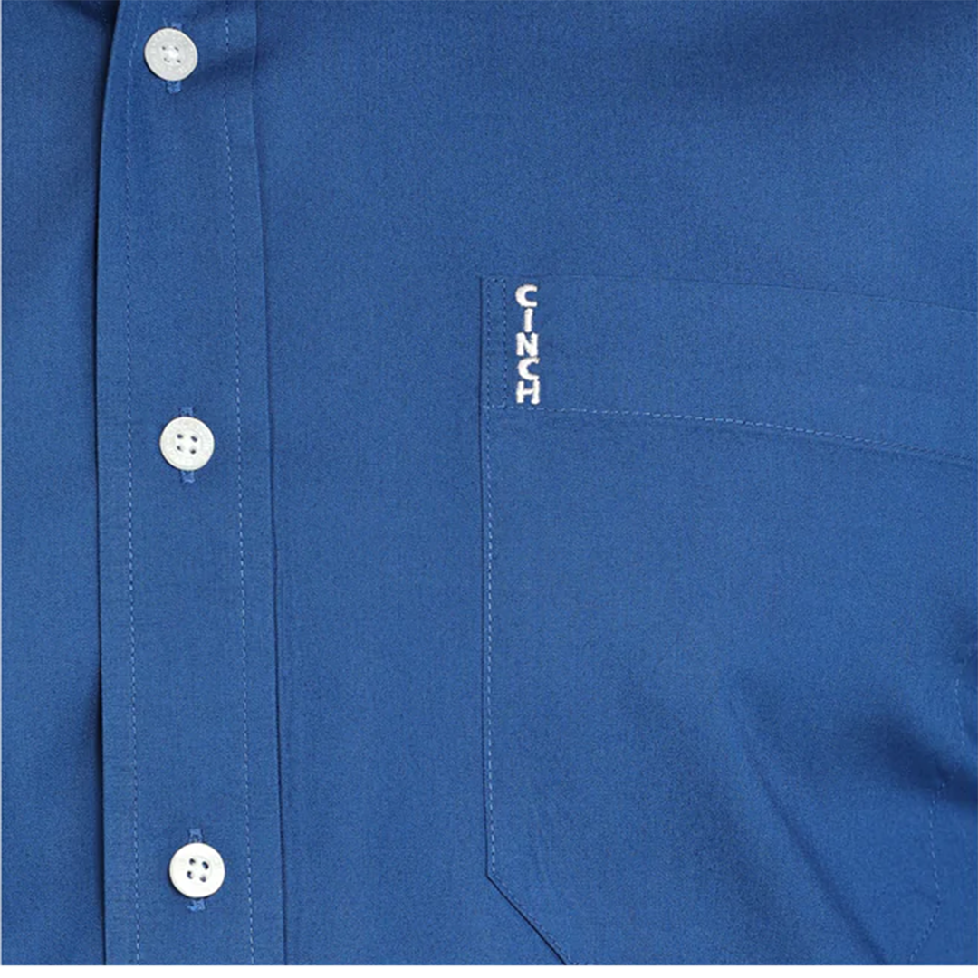 Cinch Men's Solid Long Sleeve Button Shirt
