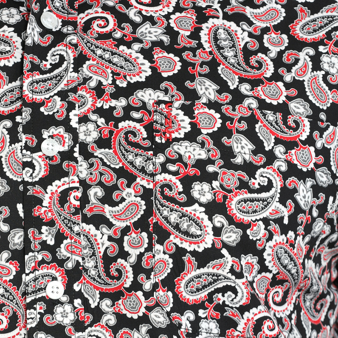 Chemise boutonnée à manches longues pour homme Cinch – Motif cachemire