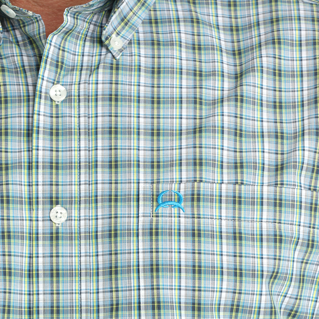 Chemise boutonnée à manches longues imprimé géométrique Cinch pour homme