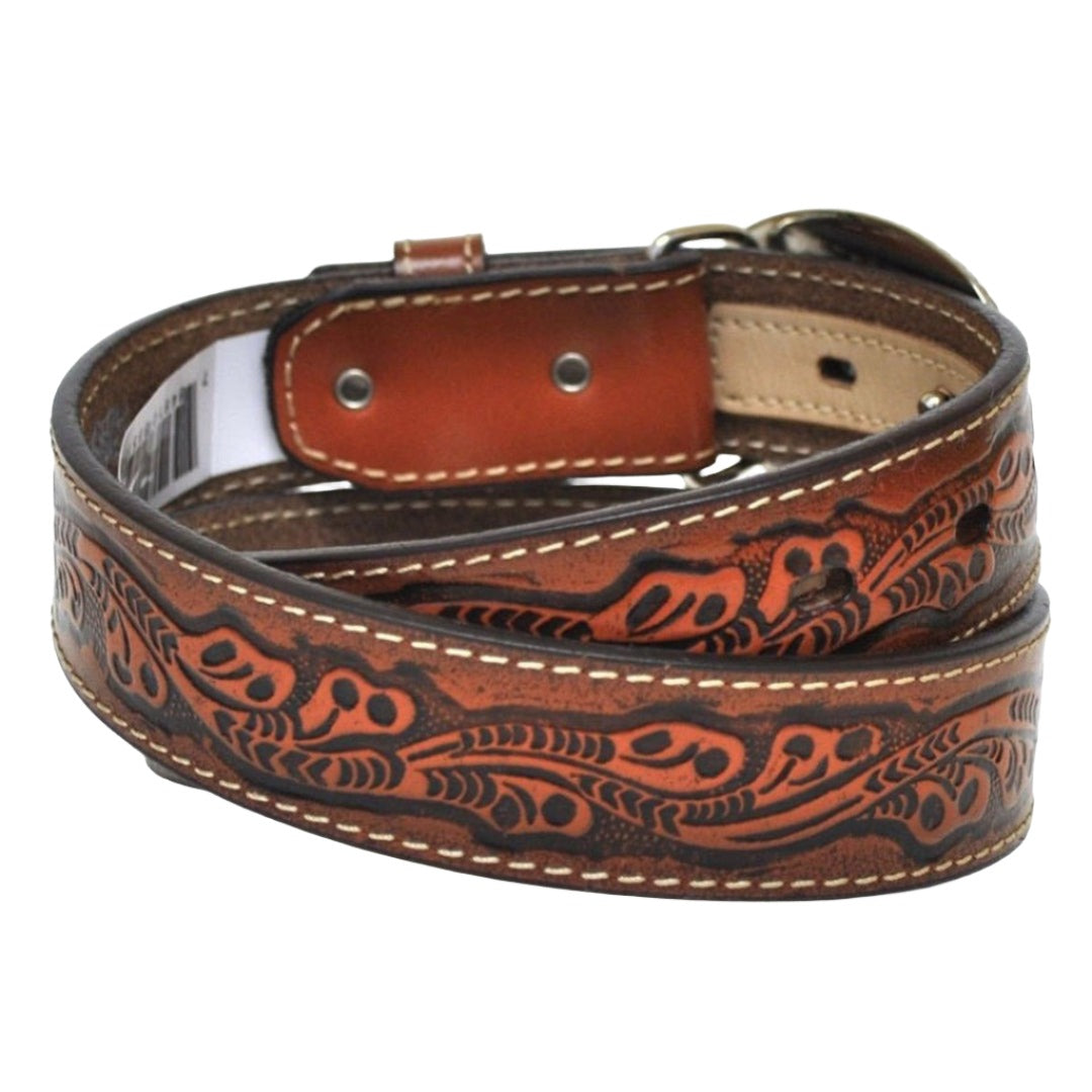 Ceinture en cuir Nocona pour garçon avec boucle Bullrider